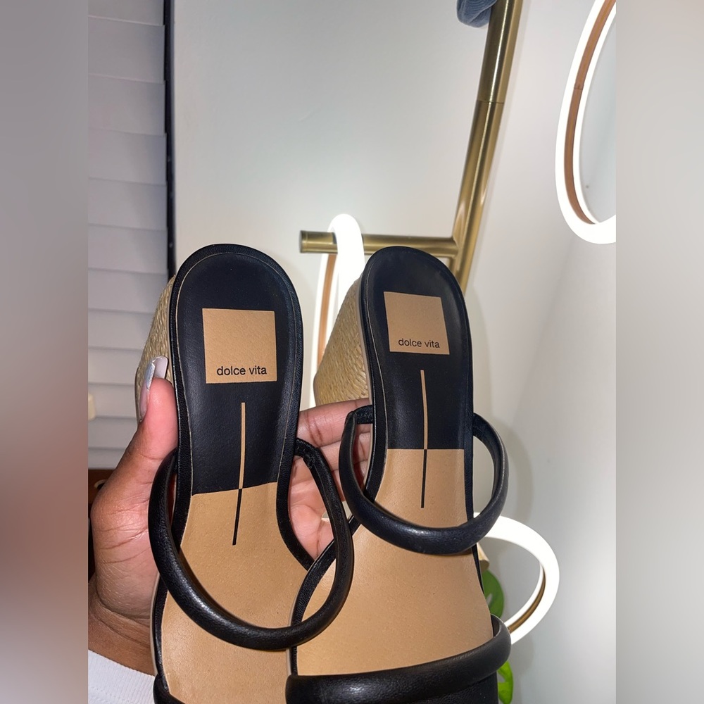 Dolce vita double strap chunky heels.